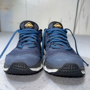Nike Juniper Trail Shoes Men Size 11 Blue Gold Trail Running Sneakers CW3808-401